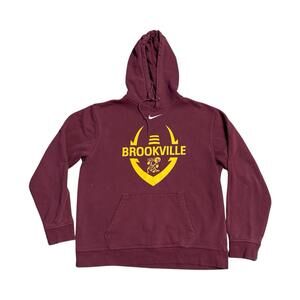 Nike Center Swoosh Vintage Y2K Hoodie Brookville Bees Football Size Medium